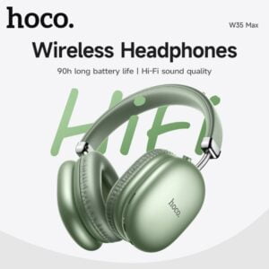 Hoco. W35 Max Original - Casque Bluetooth 5.3 avec 90H d'autonomie - Vert