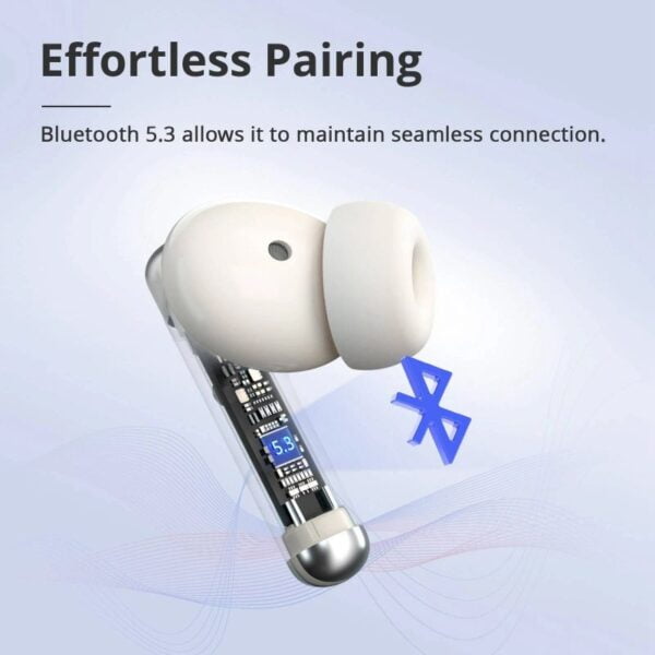 Tronsmart SOUNFII R4 - Ecouteurs bluetooth avec 4 Micros ENC - Beige – Image 2