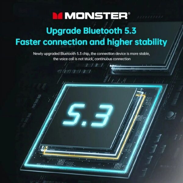 Monster Airmars XKT10 – Ecouteurs Gaming Bluetooth 5.3 - Double Mode - Vert – Image 5