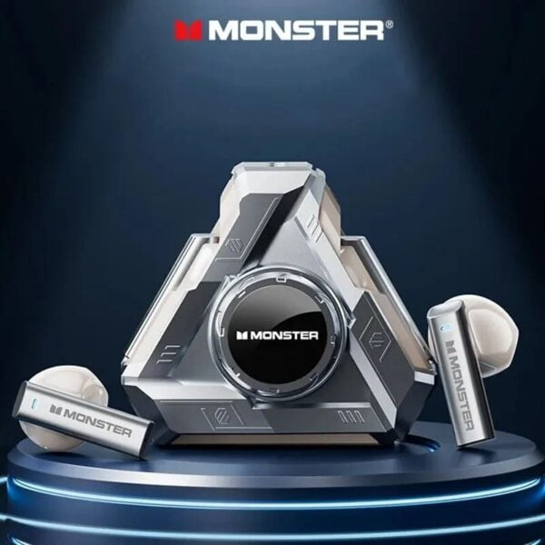 Monster Airmars XKT22 - Ecouteurs Gaming Bluetooth 5.4 with ANC - Silver – Image 7