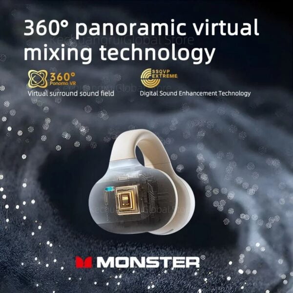 Monster Airmars XKT21 – Ecouteurs Gaming Bluetooth 5.3 - Double Mode - Blanc – Image 6
