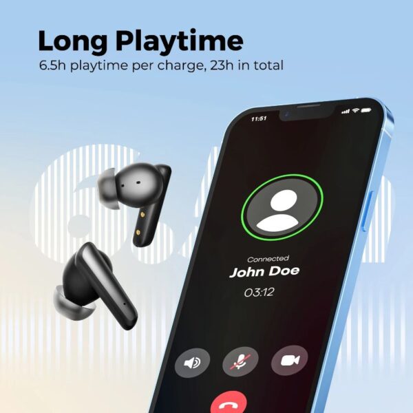 SOUNDPEATS Life Lite - Ecouteurs bluetooth 5.3 - 6.5h d'Autonomie & Double ENC – Image 3