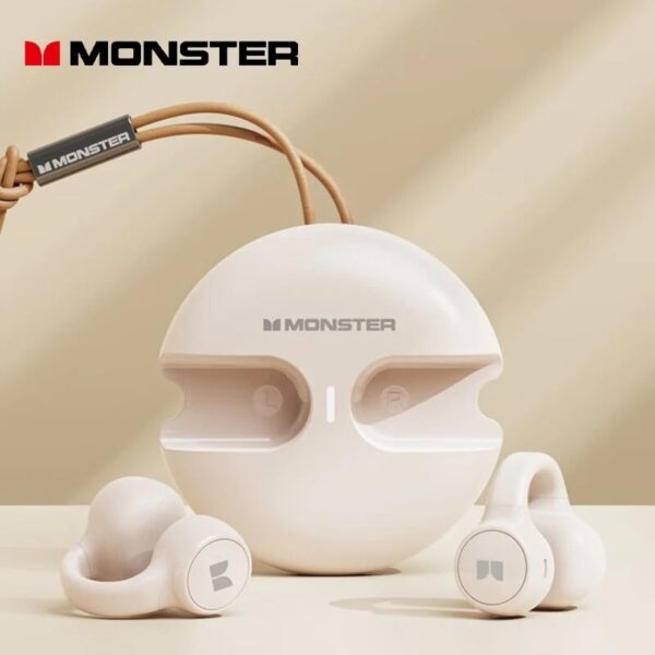Monster Airmars XKT21 – Ecouteurs Gaming Bluetooth 5.3 - Double Mode - Blanc