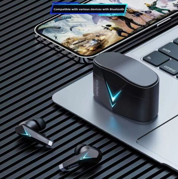 Lenovo ThinkPlus LP6 – Ecouteurs Gaming Bluetooth – Noir