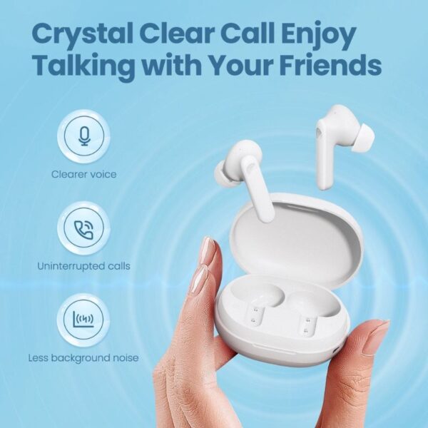 Xiaomi HAYLOU MoriPods ANC - Ecouteurs Bluetooth avec 8h d'Autonomie - Blanc – Image 2