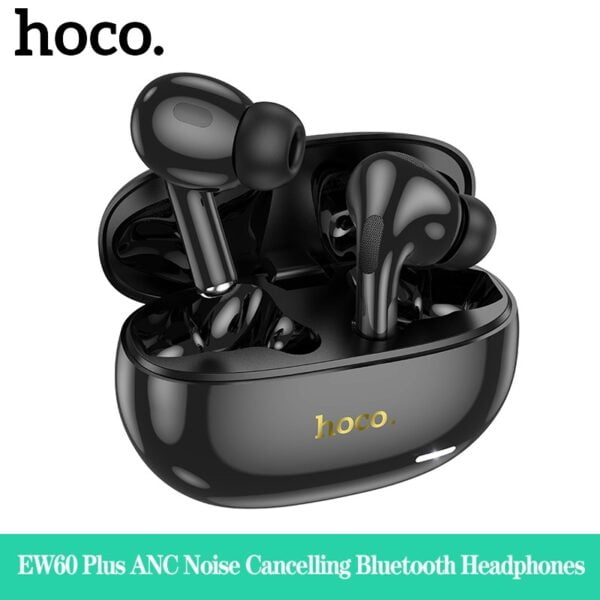 Hoco EW60 PLUS [ ANC ] - Ecouteurs Bluetooth 5.3 - Noir – Image 3