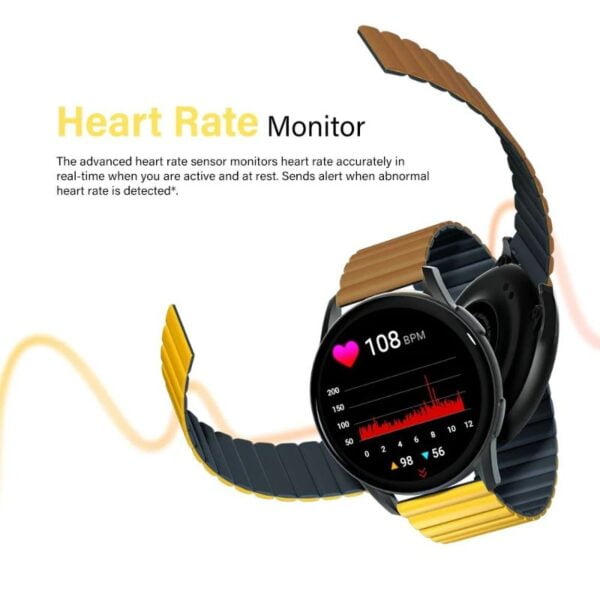 Kieslect K11 Pro By Xiaomi - Smart Watch 1,43" Ultra Amoled - Café-Jaune / Noir – Image 6