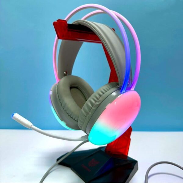 Hoco W109 - Casque Gaming avec Eclairage RGB - Blanc – Image 4