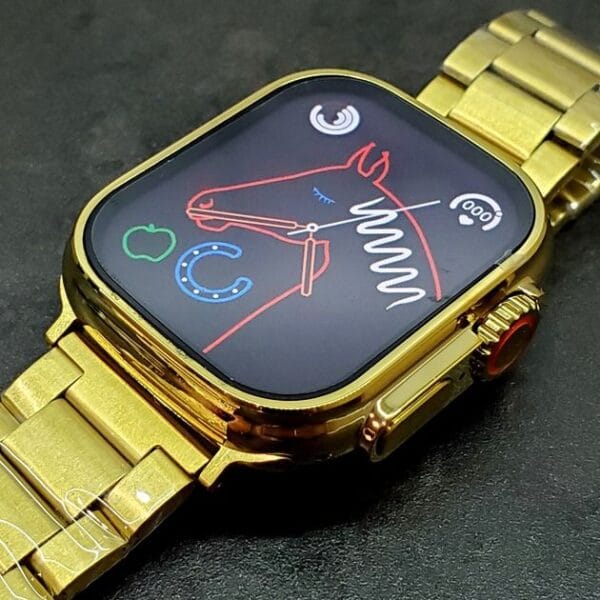 Hoco Y12 Ultra Golden Edition - Smart Watch 2.1" pouces + Bracelet Noir Inclus – Image 7
