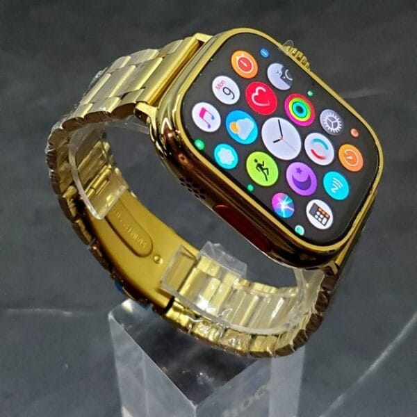 Hoco Y12 Ultra Golden Edition - Smart Watch 2.1" pouces + Bracelet Noir Inclus – Image 8