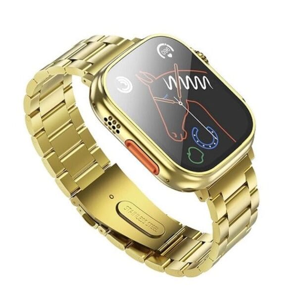 Hoco Y12 Ultra Golden Edition - Smart Watch 2.1" pouces + Bracelet Noir Inclus – Image 2