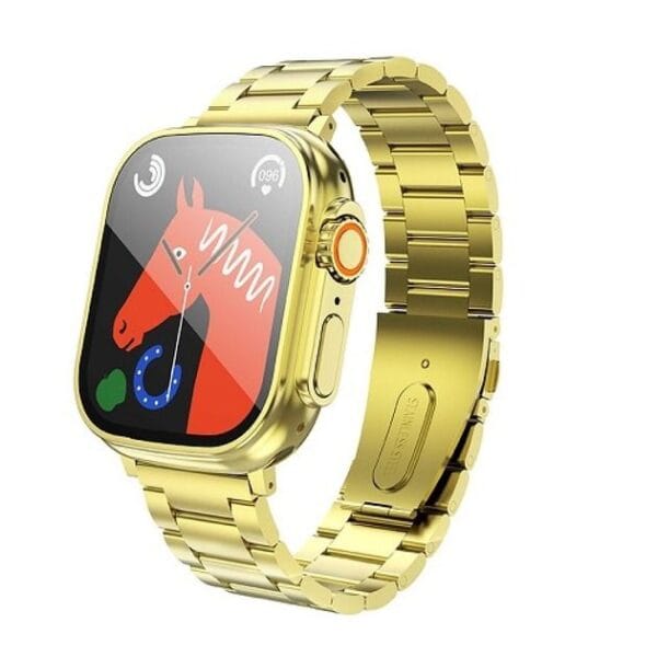 Hoco Y12 Ultra Golden Edition - Smart Watch 2.1" pouces + Bracelet Noir Inclus – Image 4