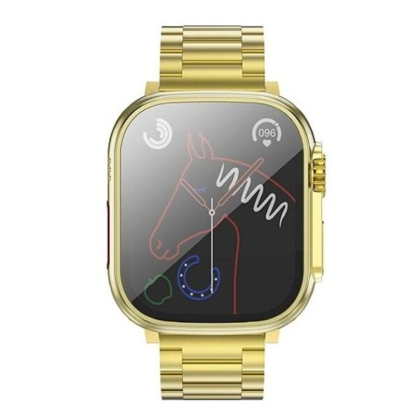 Hoco Y12 Ultra Golden Edition - Smart Watch 2.1" pouces + Bracelet Noir Inclus – Image 5