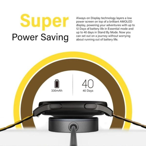 Kieslect K11 Pro By Xiaomi - Smart Watch 1,43" Ultra Amoled - Café-Jaune / Noir – Image 3