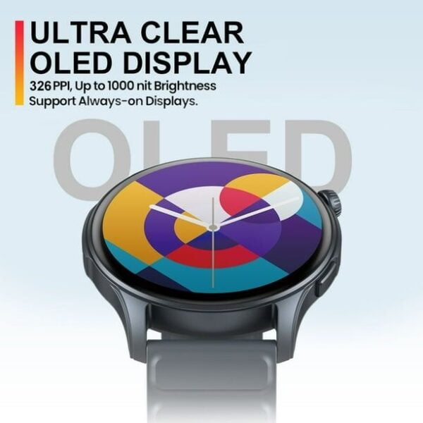 ZEBLAZE BTALK 3 PRO - SmartWatch Bluetooth 5.3 Ecran 1,43" AMOLED Ultra HD - Gris – Image 3