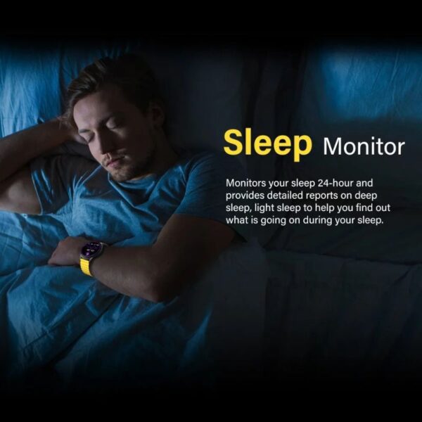 Kieslect K11 Pro By Xiaomi - Smart Watch 1,43" Ultra Amoled - Café-Jaune / Noir – Image 4