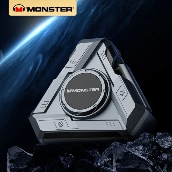 Monster Airmars XKT22 - Ecouteurs Gaming Bluetooth 5.4 with ANC - Chrome