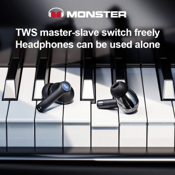 Monster Airmars XKT02 – Ecouteurs Gaming Bluetooth – Dual Modes / MEMS Calls – Image 3