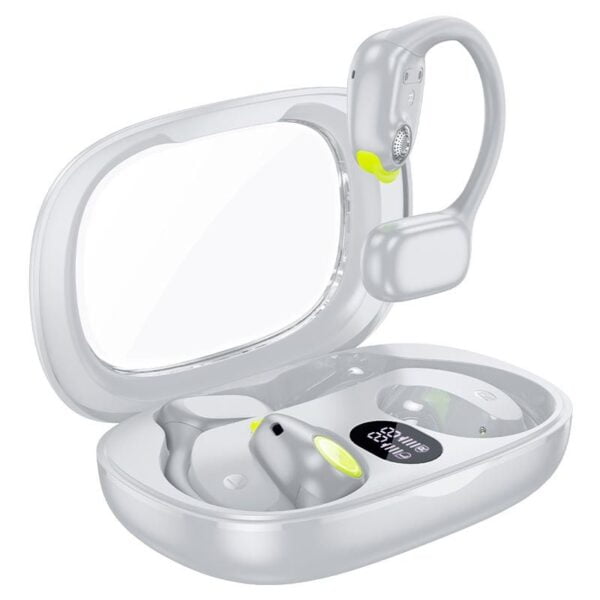 Hoco EA1 Spectrum - Ecouteurs Bluetooth 5.3 - 10h d'Autonomie Non-Stop - Gris – Image 5