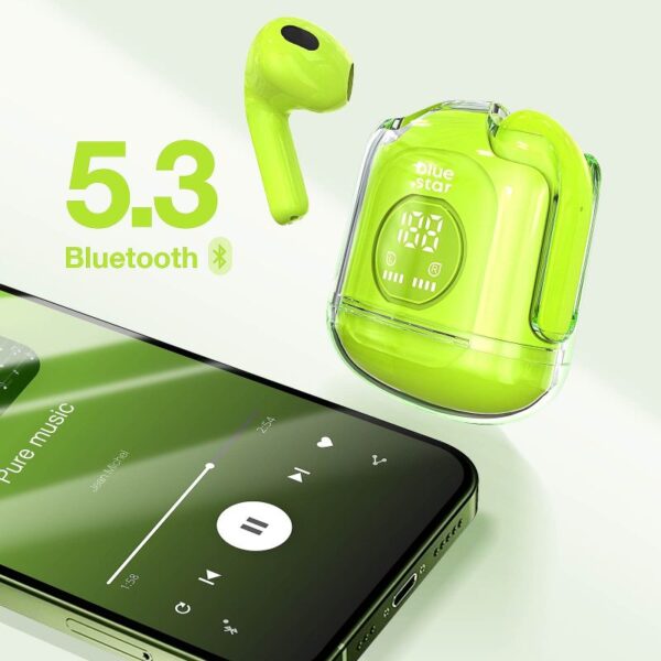 Lenovo XT65 - Ecouteurs Bluetooth 5.3 avec Affichage LED - Vert – Image 9