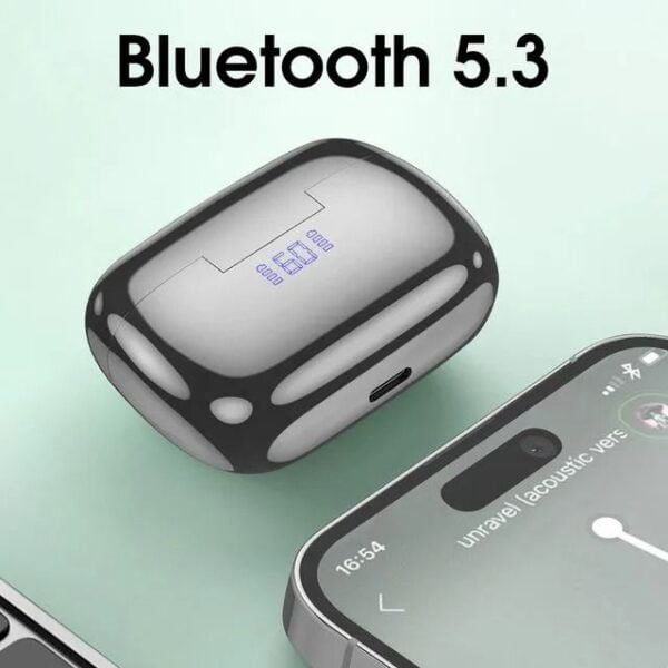 Hoco EQ16 [ ANC + ENC ] - Ecouteurs Bluetooth 5.3 with Transparency Mode & LED - Noir – Image 5