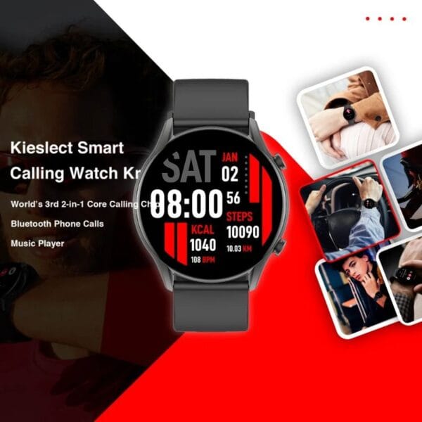 Xiaomi Kieslect KR - Smartwatch Bluetooth Ecran 1.32" Semi-AMOLED - Noir – Image 11