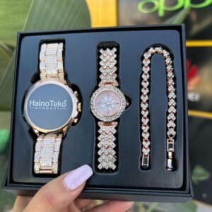HainoTeko RW 17 – Smart Watch Combo: 1*Bracelet, 1*Montre Classique, 1*Smart Watch