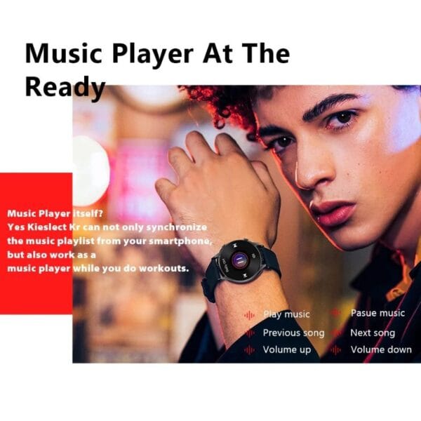 Xiaomi Kieslect KR - Smartwatch Bluetooth Ecran 1.32" Semi-AMOLED - Noir – Image 3