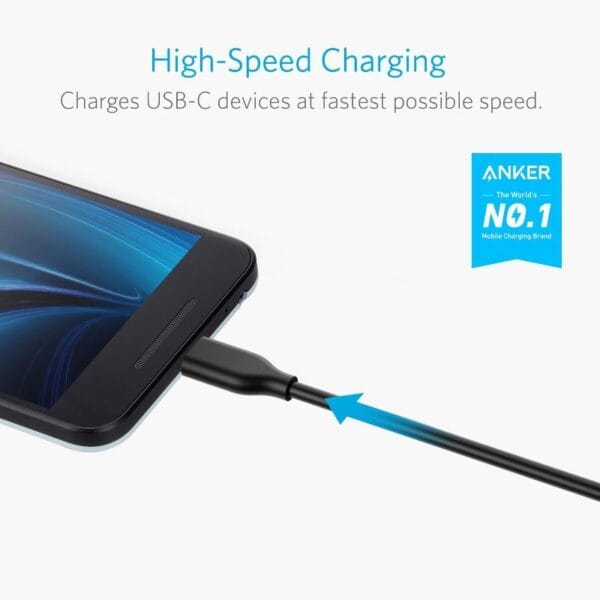 Anker PowerLine - Câble de Charge USB 3.0 vers USB-C (0,9m) – Image 7