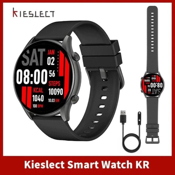 Xiaomi Kieslect KR - Smartwatch Bluetooth Ecran 1.32" Semi-AMOLED - Noir – Image 8