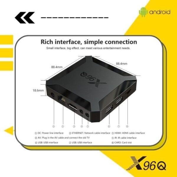 Mini Smart TV Box X96Q 4K Android – Image 10