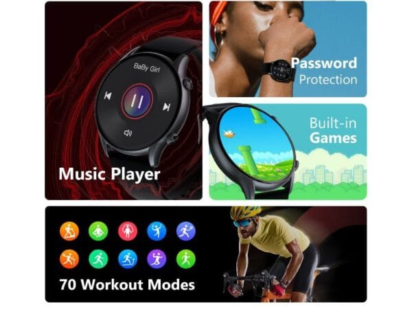 Xiaomi Kieslect KR - Smartwatch Bluetooth Ecran 1.32" Semi-AMOLED - Noir – Image 14