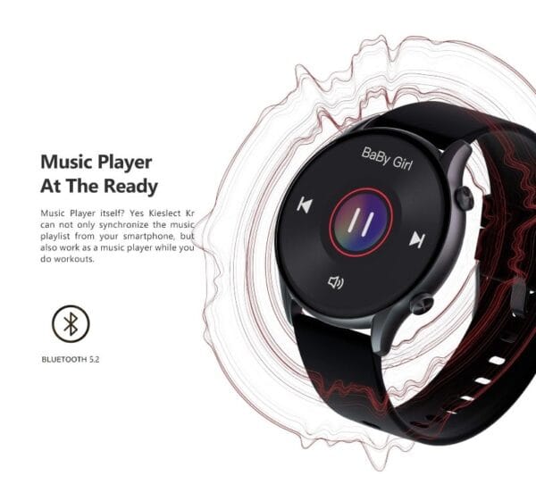 Xiaomi Kieslect KR - Smartwatch Bluetooth Ecran 1.32" Semi-AMOLED - Noir – Image 16