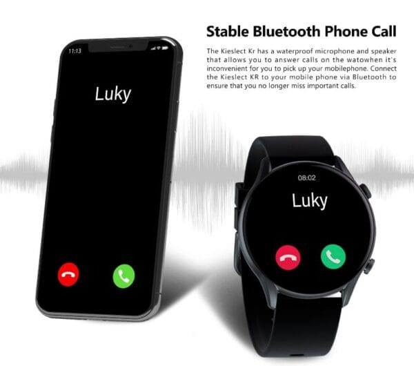 Xiaomi Kieslect KR - Smartwatch Bluetooth Ecran 1.32" Semi-AMOLED - Noir – Image 22