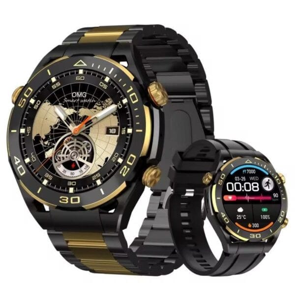 HainoTeko RW 42 - Smart Watch Bluetooth avec 2 Bracelets Acier/Silicone – Image 2