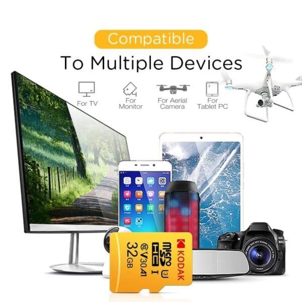Carte Mémoire Kodak microSD UHS-I U3 V30 A1 Class 10 – 4K Ultra HD – Image 10