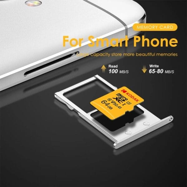 Carte Mémoire Kodak microSD UHS-I U3 V30 A1 Class 10 – 4K Ultra HD – Image 7