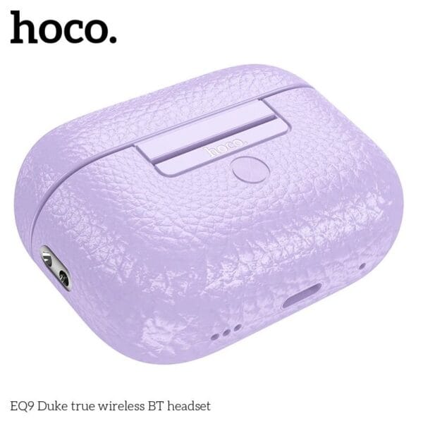 Hoco. EQ9 - Ecouteurs Bluetooth 5.3 avec 7h d'Autonomie - Mauve – Image 3