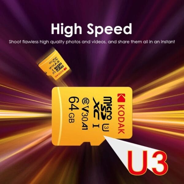 Carte Mémoire Kodak microSD UHS-I U3 V30 A1 Class 10 – 4K Ultra HD – Image 15