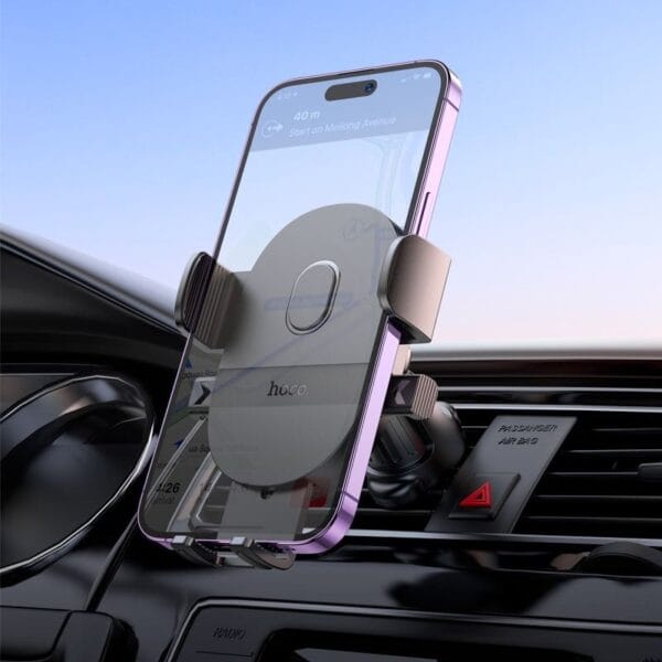 Hoco « H18 Mighty » Support Téléphone Voiture pour Grille d’Aération