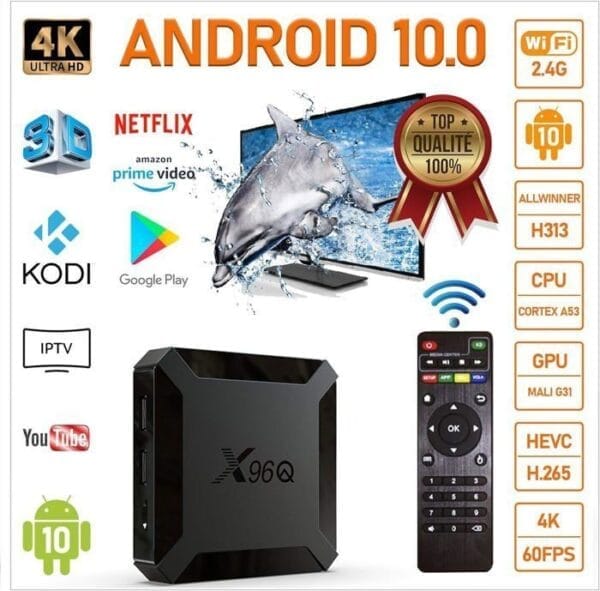 Mini Smart TV Box X96Q 4K Android