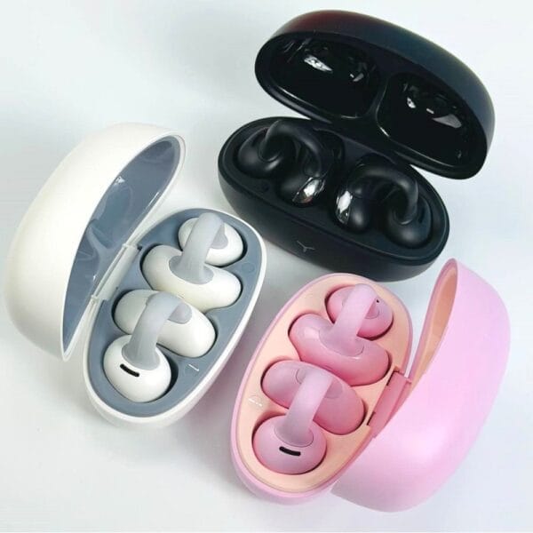 Hoco. Ew57 EAR-CLIP - Ecouteurs Bluetooth 11heures d'Autonomie Non-Stop - Rose – Image 5