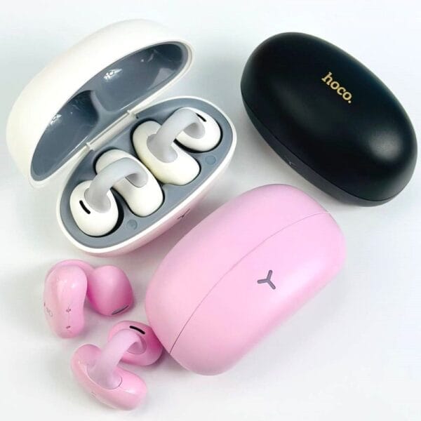 Hoco. Ew57 EAR-CLIP - Ecouteurs Bluetooth 11heures d'Autonomie Non-Stop - Rose – Image 7