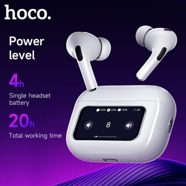 Hoco EW72 - Écouteurs Bluetooth 5.4 ANC avec Écran tactile LED – Image 4