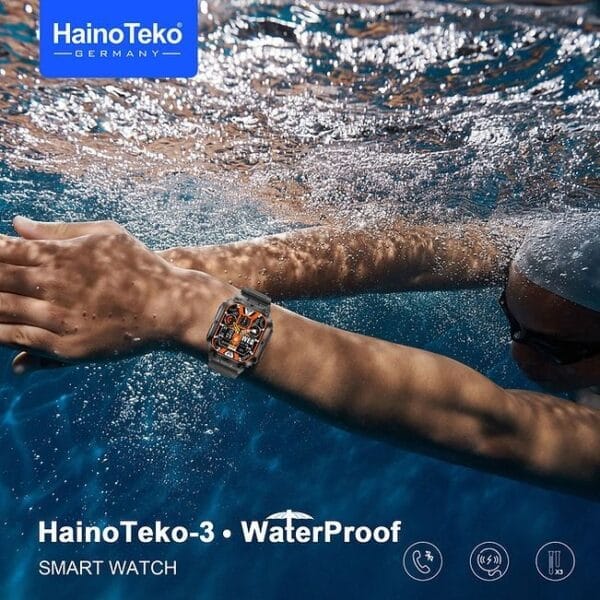 HainoTeko 3 Waterproof - Smartwatch Série 10 Etanche avec Ecran AMOLED & 3 Bracelets – Image 4