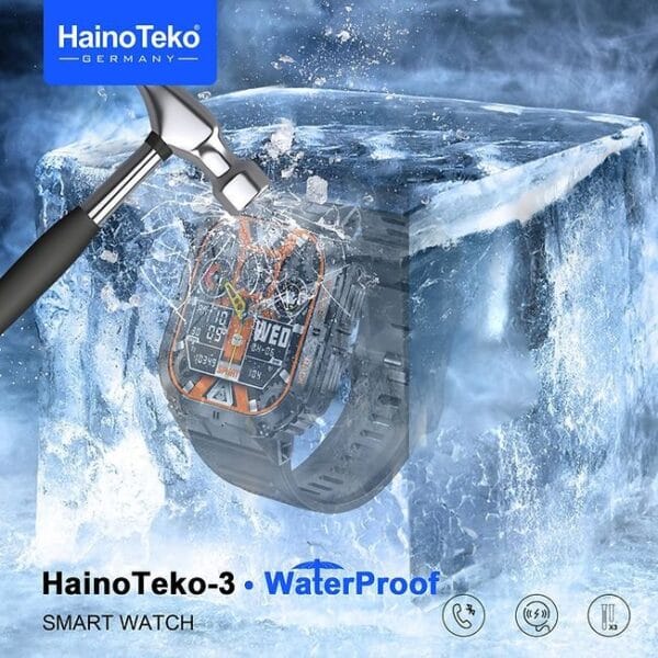 HainoTeko 3 Waterproof - Smartwatch Série 10 Etanche avec Ecran AMOLED & 3 Bracelets – Image 3