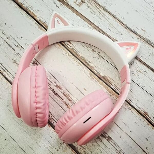 Hoco W42 - Casque Bluetooth 5.3 avec Éclairage RGB - Rose – Image 3