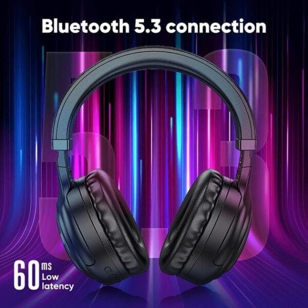 Hoco W48 Focus - Casque Bluetooth 5.3 RGB & 46h d'Autonomie – Image 15