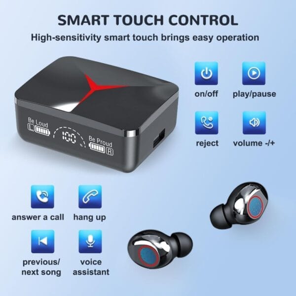 M90 PRO with ENC - Écouteurs Bluetooth 5.3 avec Power Bank – Image 5