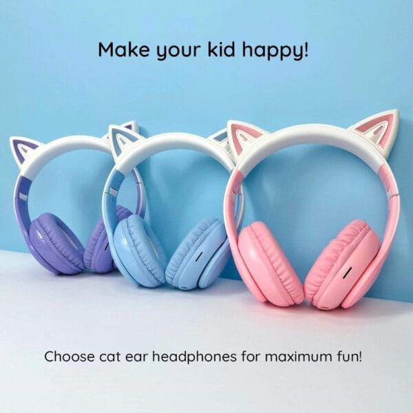 Hoco W42 Cat Ears - Casque Bluetooth 5.3 avec Oreilles de chats – Image 2